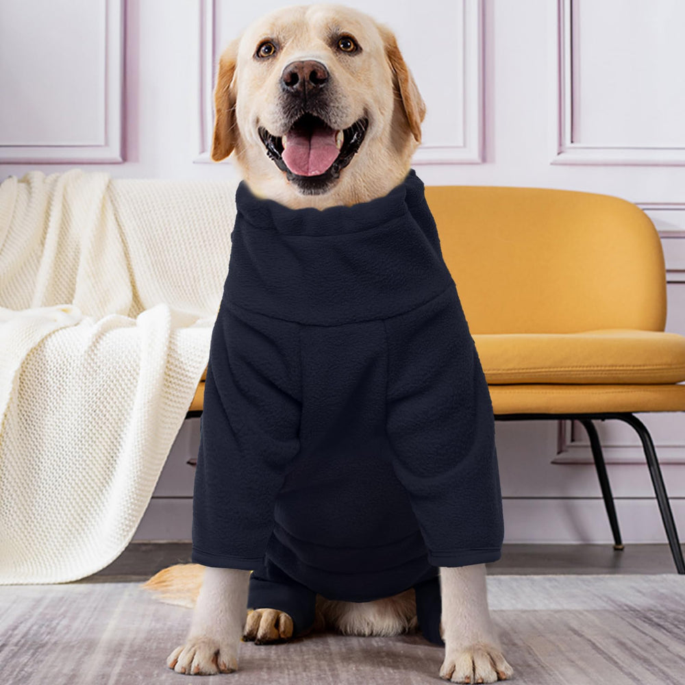 ROZKITCH dog winter coat elastic cuffs prevent drafts at legs