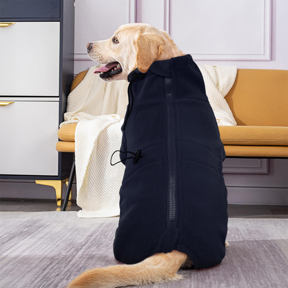 ROZKITCH dog winter coat four leg design provides extra insulation and coverage