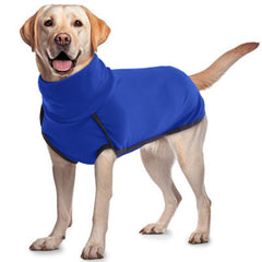 ROZKITCH Turtlenck Dog Pajamas blue M front view—cozy warmth for winter walks