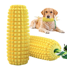 RQYUNMXI Corn Dog Toy shows granular texture for gum massage and cleaning teeth.