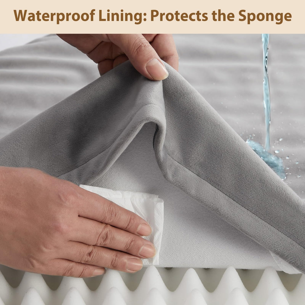 RRPETHOME indestructible bed heavy-duty stitching and reinforced seams.