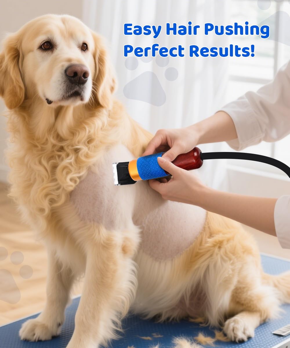 Rseaay stepless speed control enables precise grooming across coats.