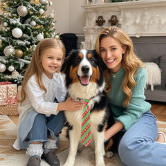 Rthjsfj Christmas dog neck tie featuring a snowman design for cute seasonal styling.