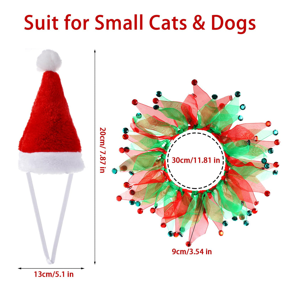 Rthjsfj Christmas pet collar elastic-fit enabling secure holiday wear.