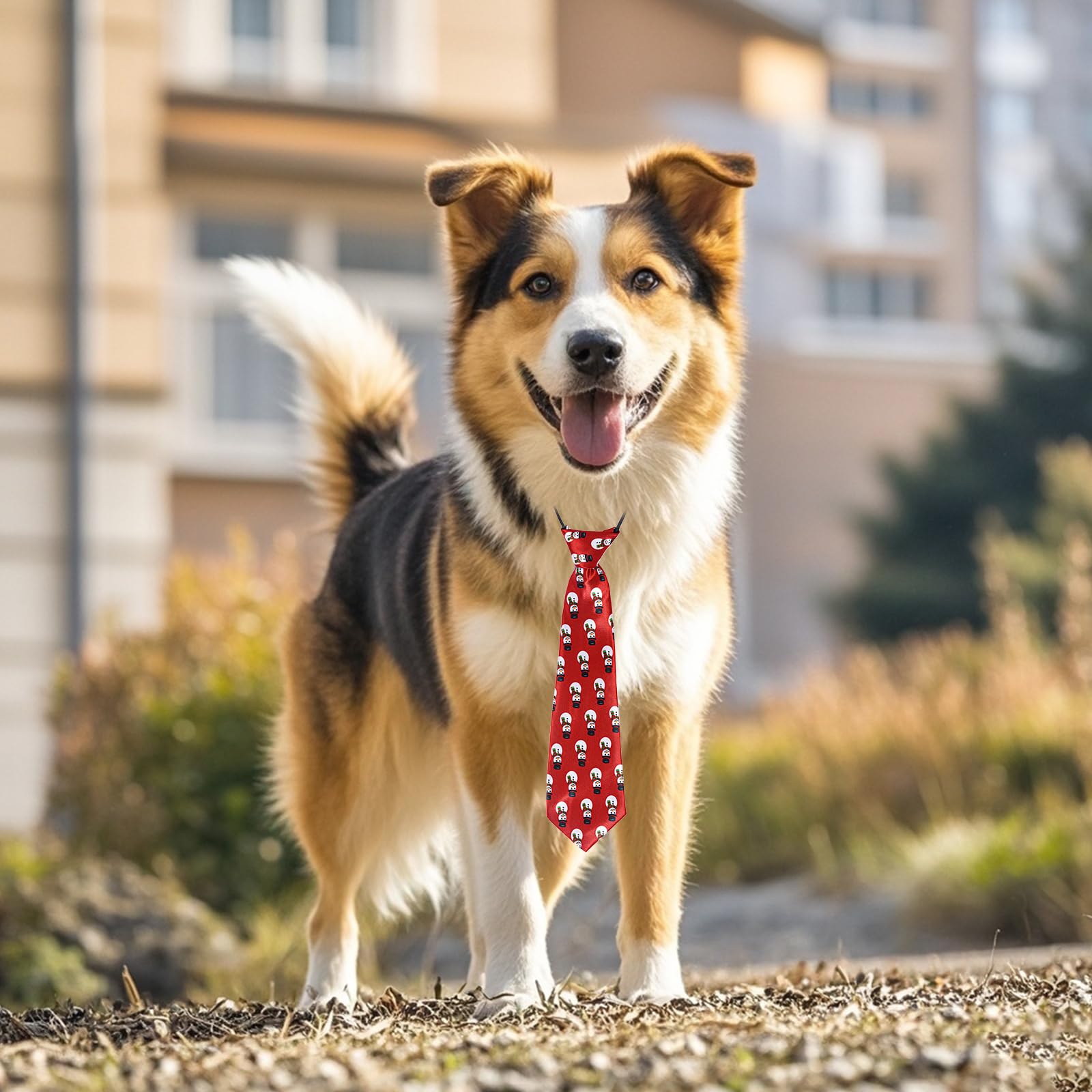 Rthjsfj Large dog neck tie accessory for festive outfits and holiday events.