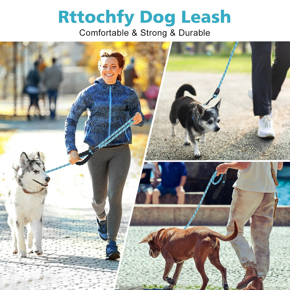 Rttochfy correa para perro con longitud ajustable de 2 a 10 pies para libertad controlada.
