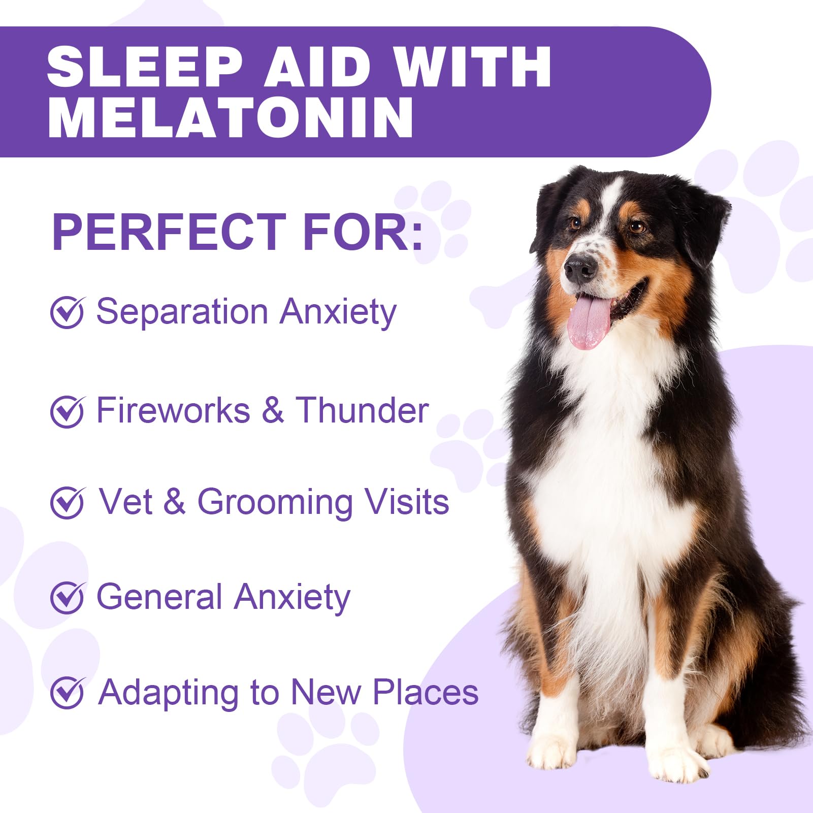 RUAKPL dog sleep aid liquid with bacon flavor eases bedtime jitters