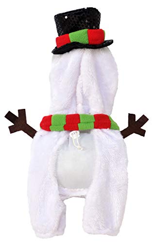 Rubies walking snowman costume scarf detail adds color and warmth for winter walks