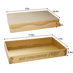 RUBMEOW scratcher box reversible design doubles lifespan and reduces waste in use