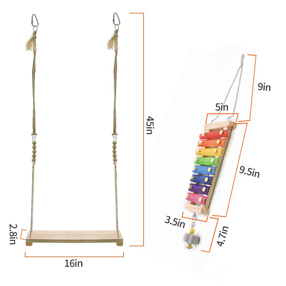 Ruby.Q bird playtime coop setup creates an elevated space for climbing and pecking.