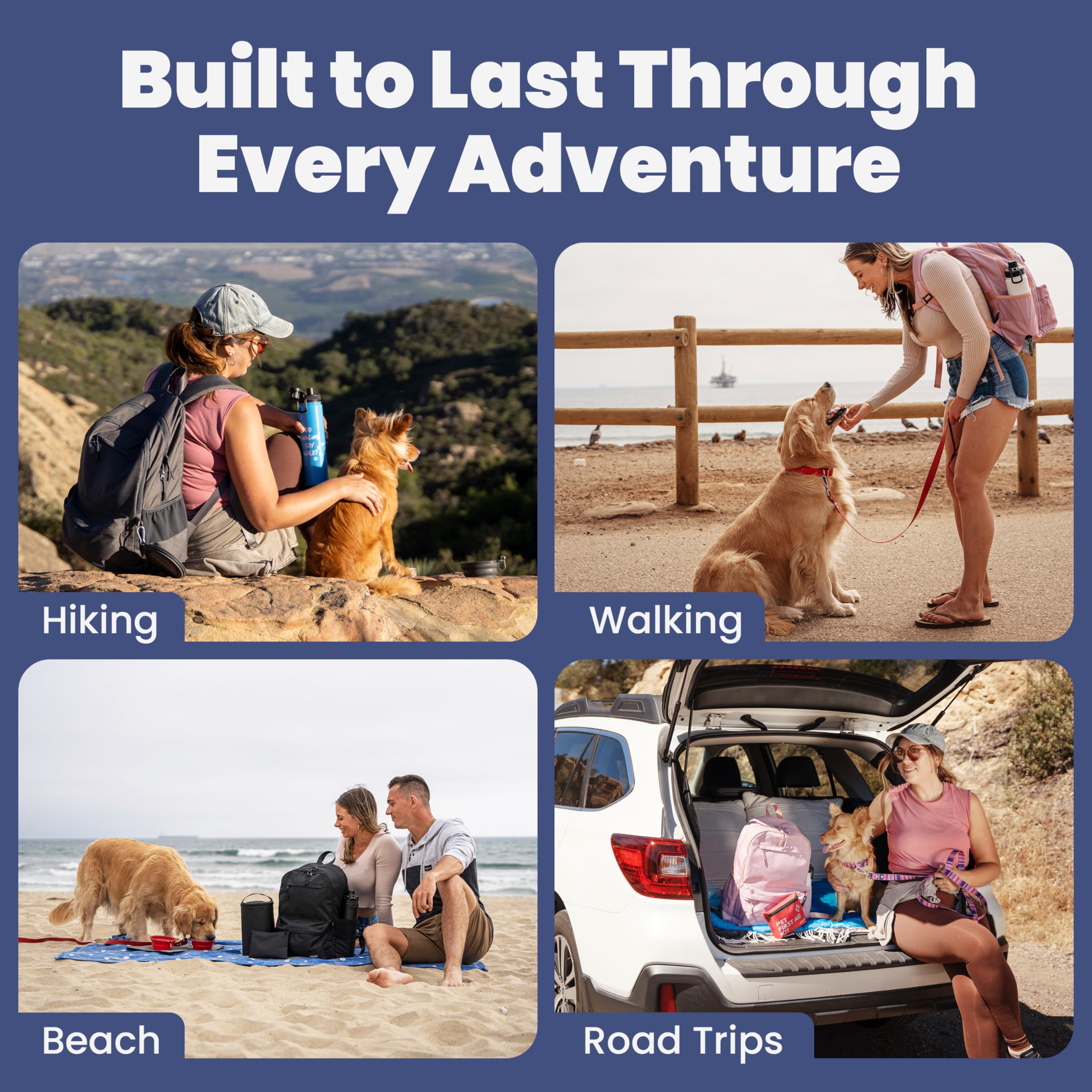 Rubyloo dog travel bag food container keeps snacks fresh during outings.