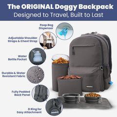 Rubyloo dog travel bag with laptop sleeve ready for work trips with pets.