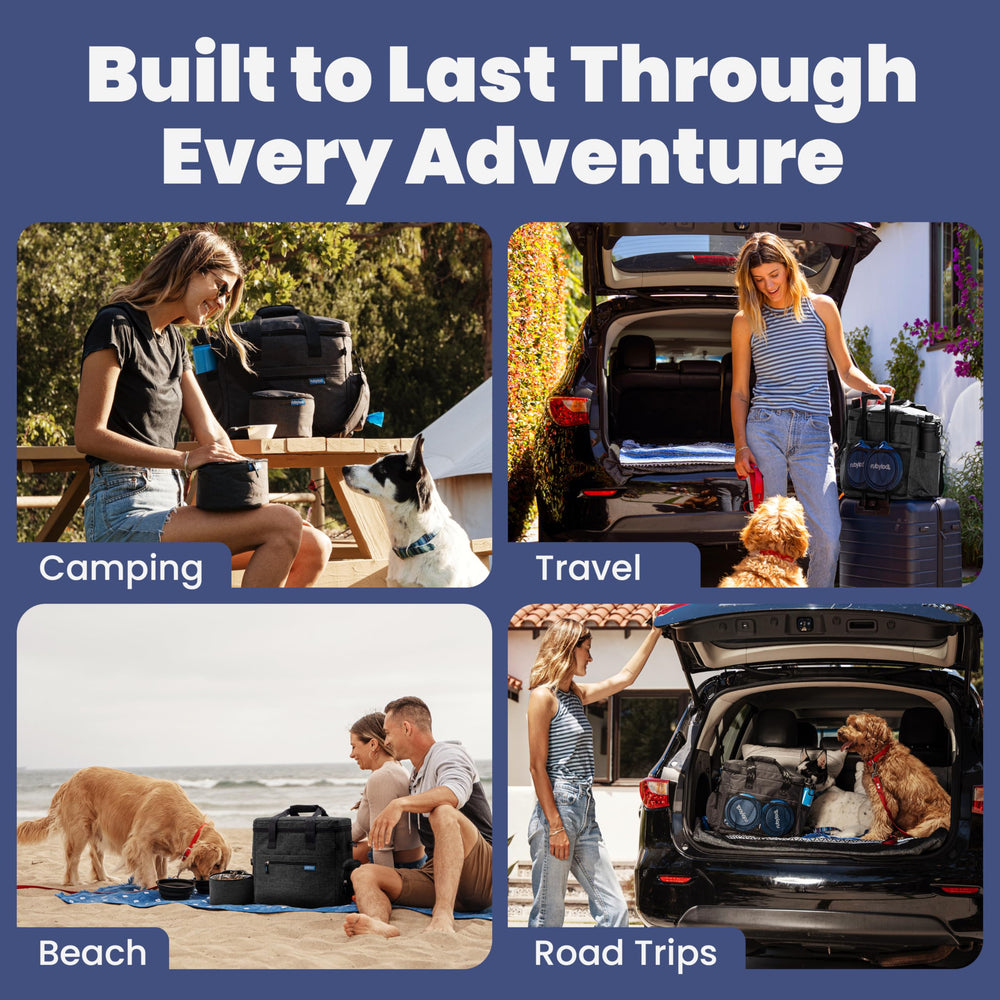 Rubyloo travel bag fits under airplane seat for convenient flights