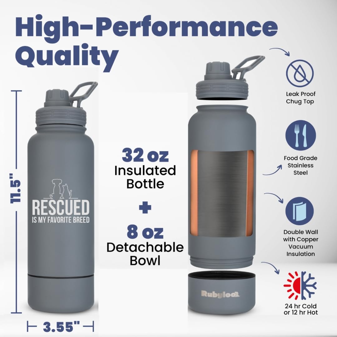 Rubyloo double-wall copper insulation keeps beverages cold during longer outings.