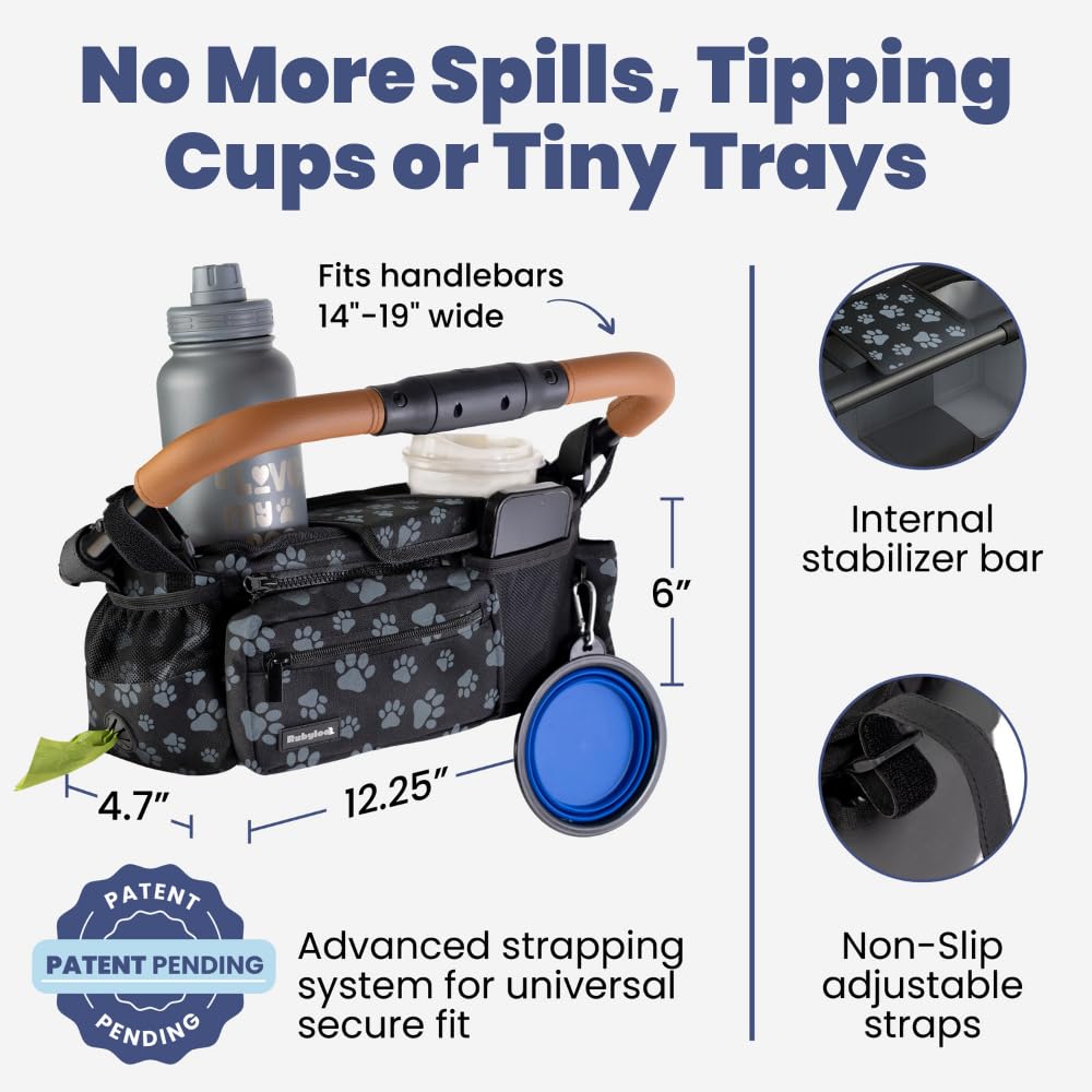 Rubyloo lined treat pocket keeps tasty rewards within reach on walks.