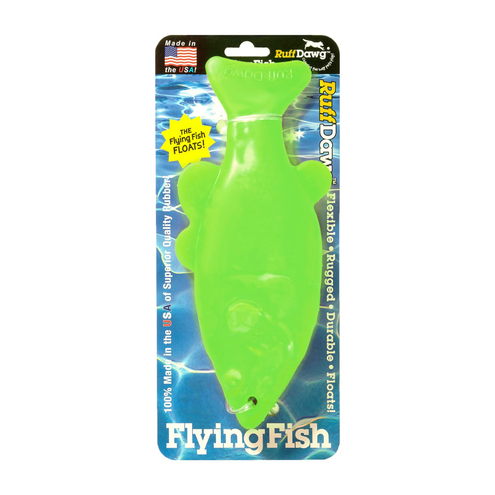 Ruff Dawg Flying Fish neon pink floats for ground and water play.