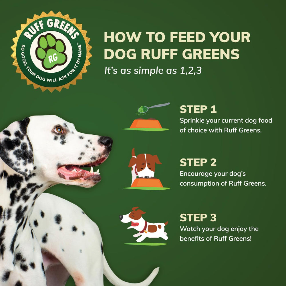 Ruff Greens senior-dog-joint-supplement bottle emphasizes aging pet flexibility.