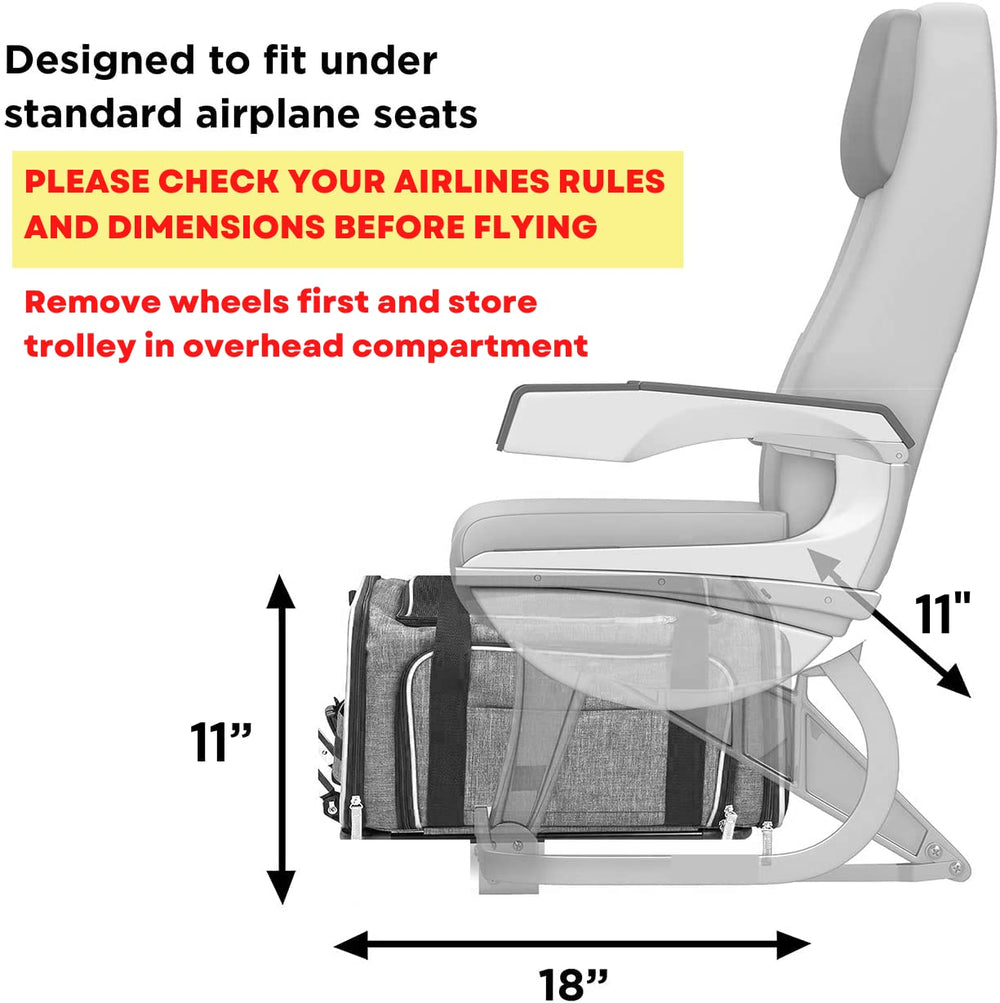 Ruff Life 101 breathable mesh ventilation ensures fresh airflow on every trip