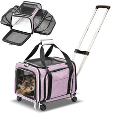 RUFF LIFE 101 pink airline-approved under-seat carrier for travel