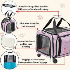 RUFF LIFE 101 expandable side walls provide space for pets