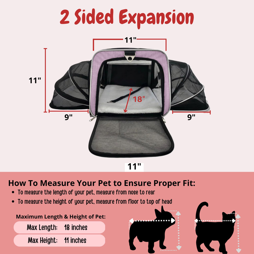 RUFF LIFE 101 sturdy wire-frame carrier maintains shape during transit
