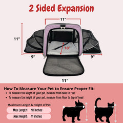 RUFF LIFE 101 sturdy wire-frame carrier maintains shape during transit