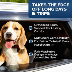 Ruff Liners removable cover allows quick machine washing for busy pet parents.