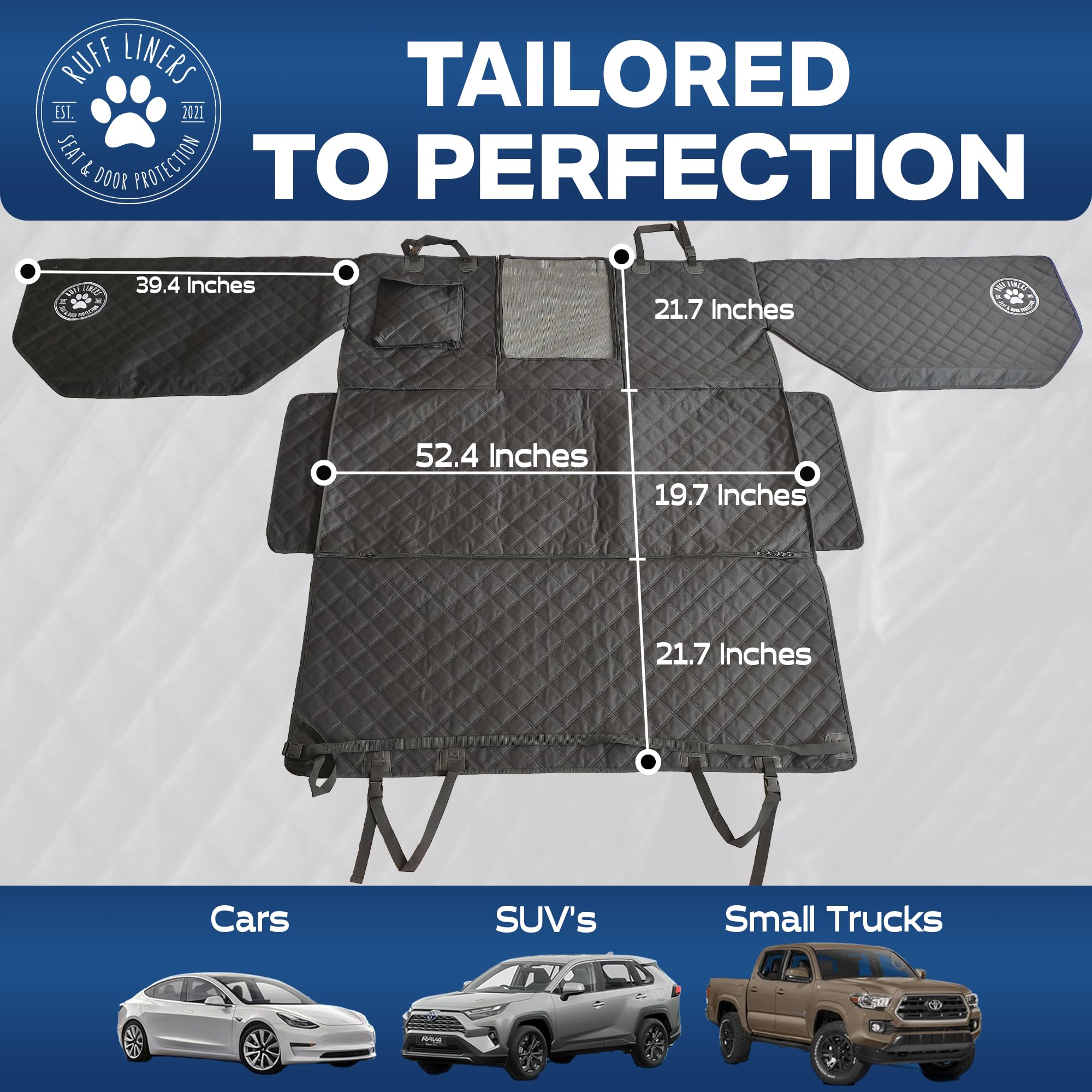 Ruff Liners easy-clean design lets you wipe down or machine wash