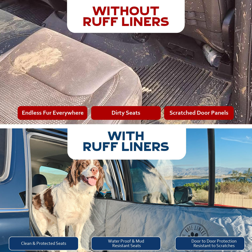 Ruff Liners Large seat cover with anchors and belt slots for secure fit