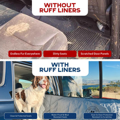 Ruff Liners Large seat cover with anchors and belt slots for secure fit