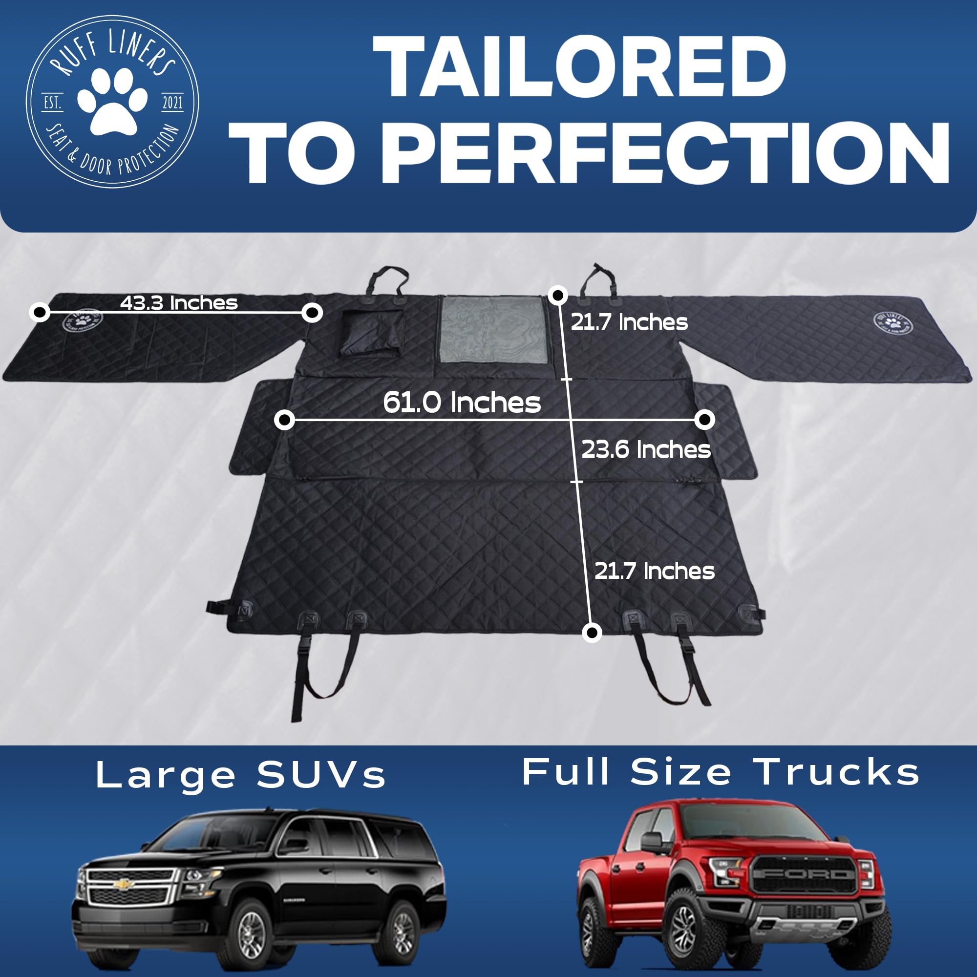 Ruff Liners door panel protection guards against scratches and drool