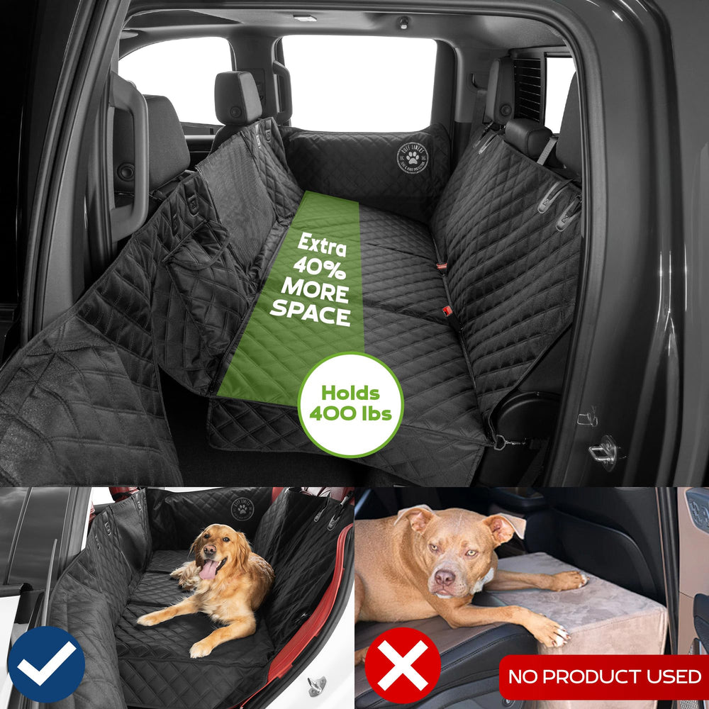 Ruff Liners waterproof dog seat cover resists mud and drool during trips.