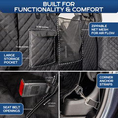 Ruff Liners XL installation with anchors ensures a secure fit in crew cab trucks.
