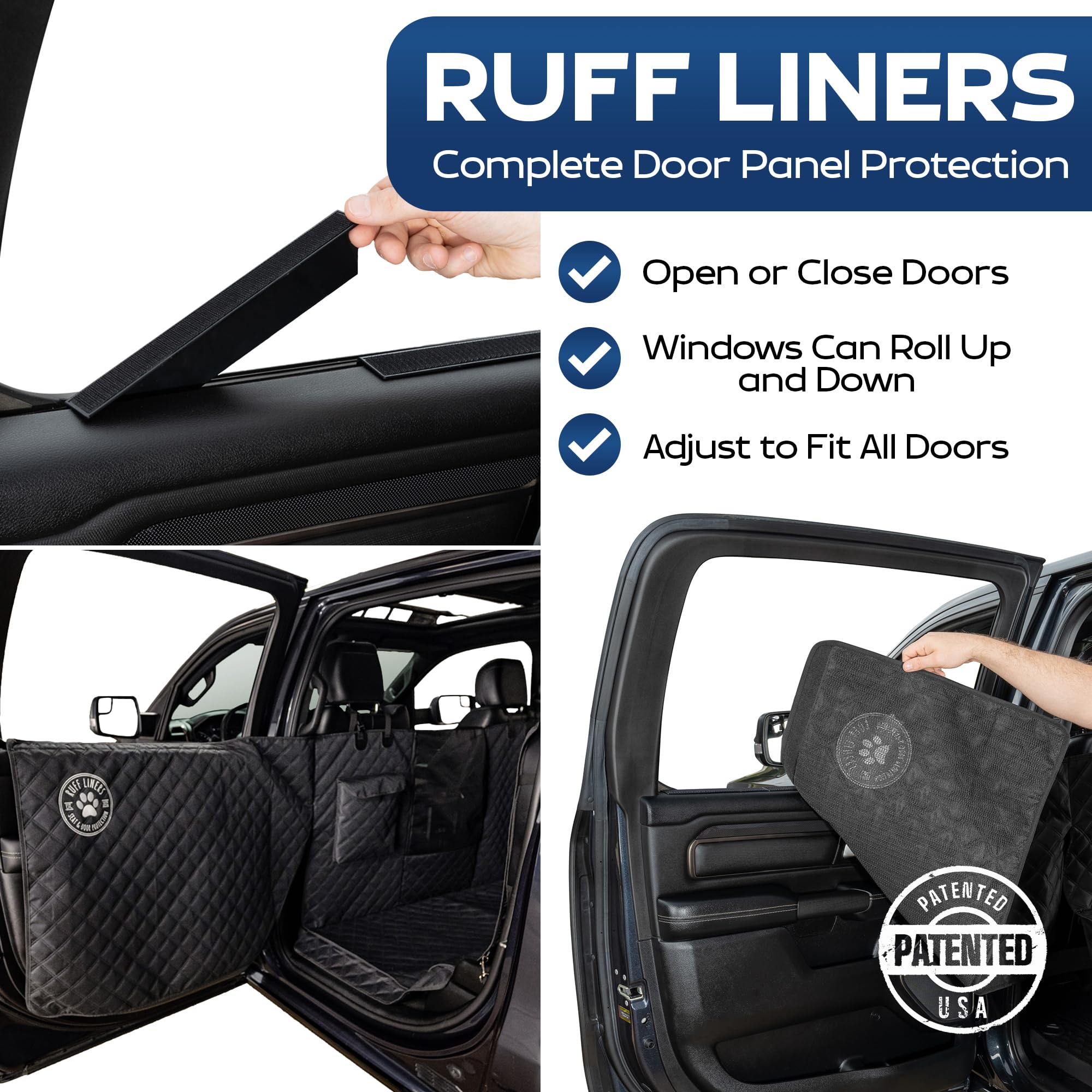 Ruff Liners XL Floor Cover with door protection shields door panels while you ride.