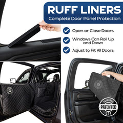 Ruff Liners XL Floor Cover with door protection shields door panels while you ride.