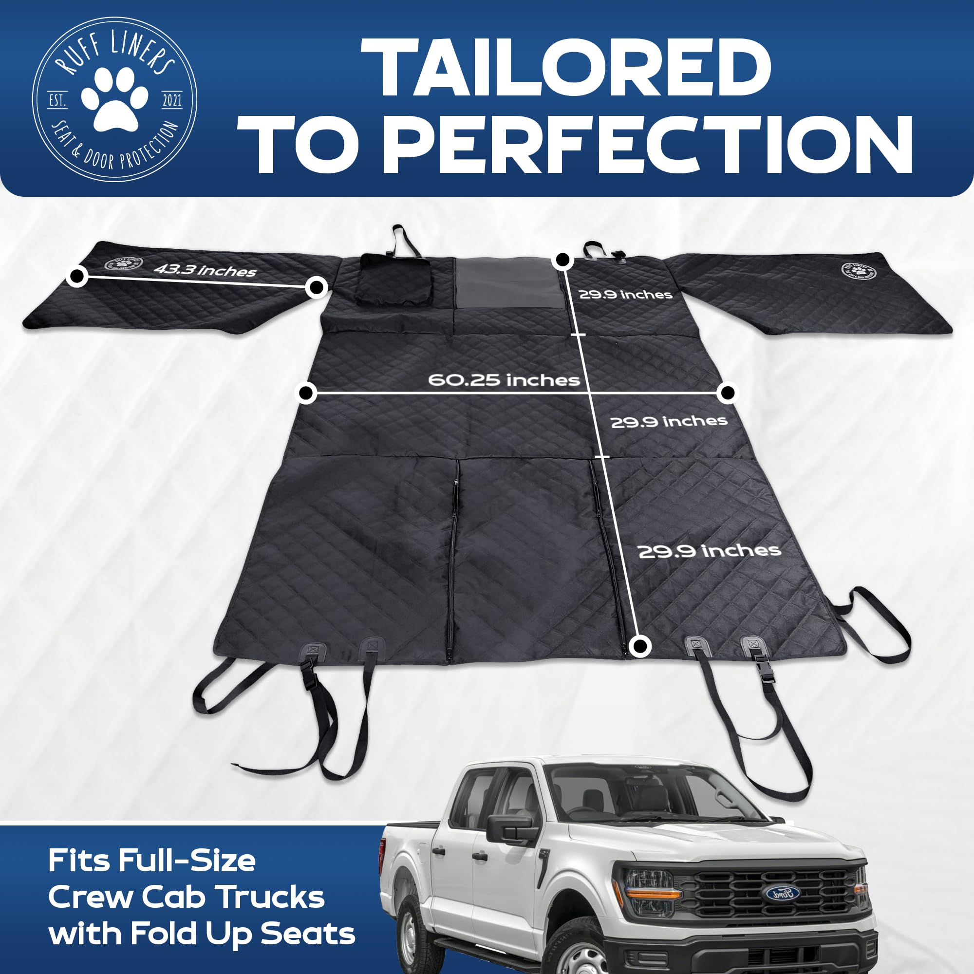 Ruff Liners XL machine-washable for quick interior cleaning.