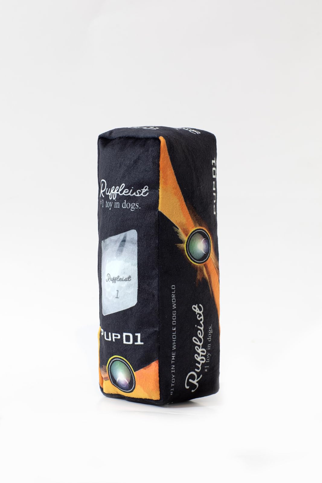 Ruff Puff squeaky golf ball toy—helps reduce boredom with interactive games.