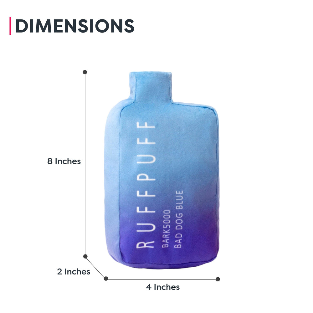 RUFF PUFF plush durable safe non-toxic dog toy for robust play