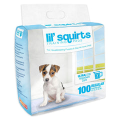 RUFFIN' IT Lil’ Squirts 100-pack pads support easy puppy training at home.