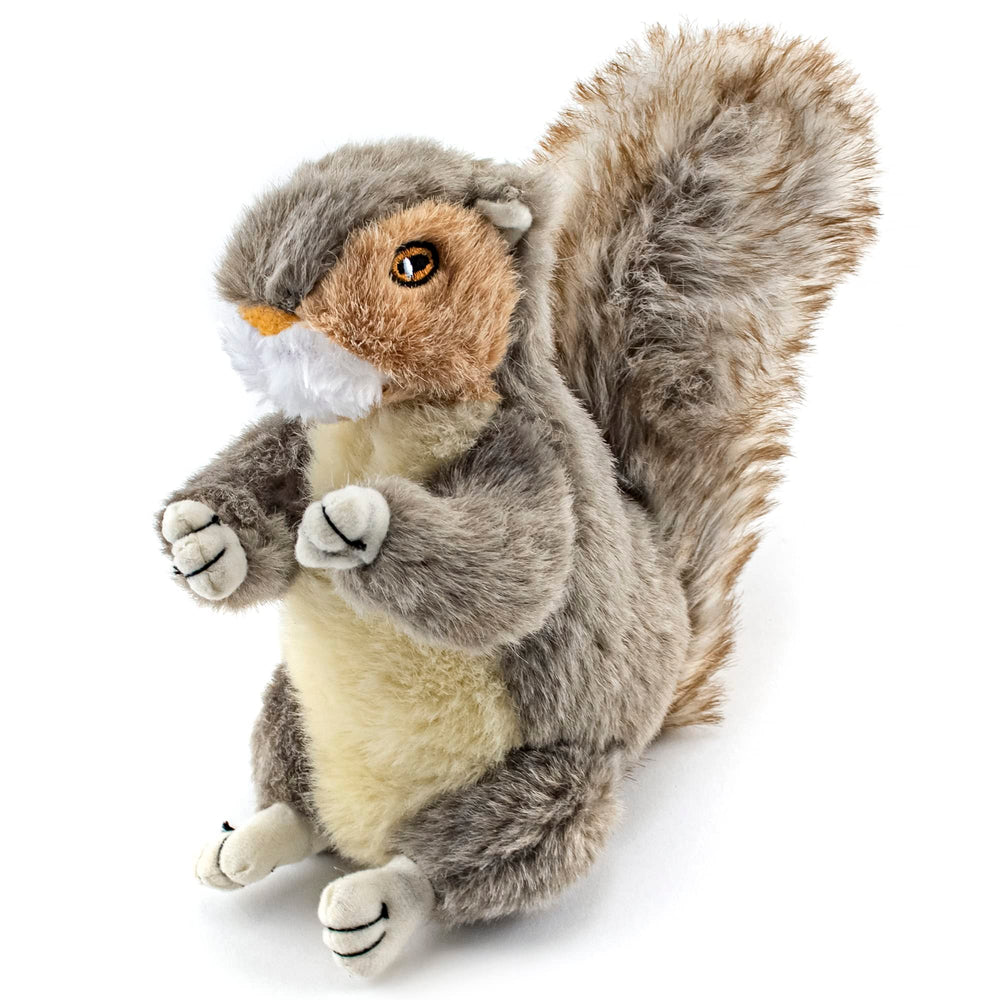 RUFFIN' IT Reaowazo Woodlands Plush Squirrel Toy realistic woodland design sparks natural chase instinct.