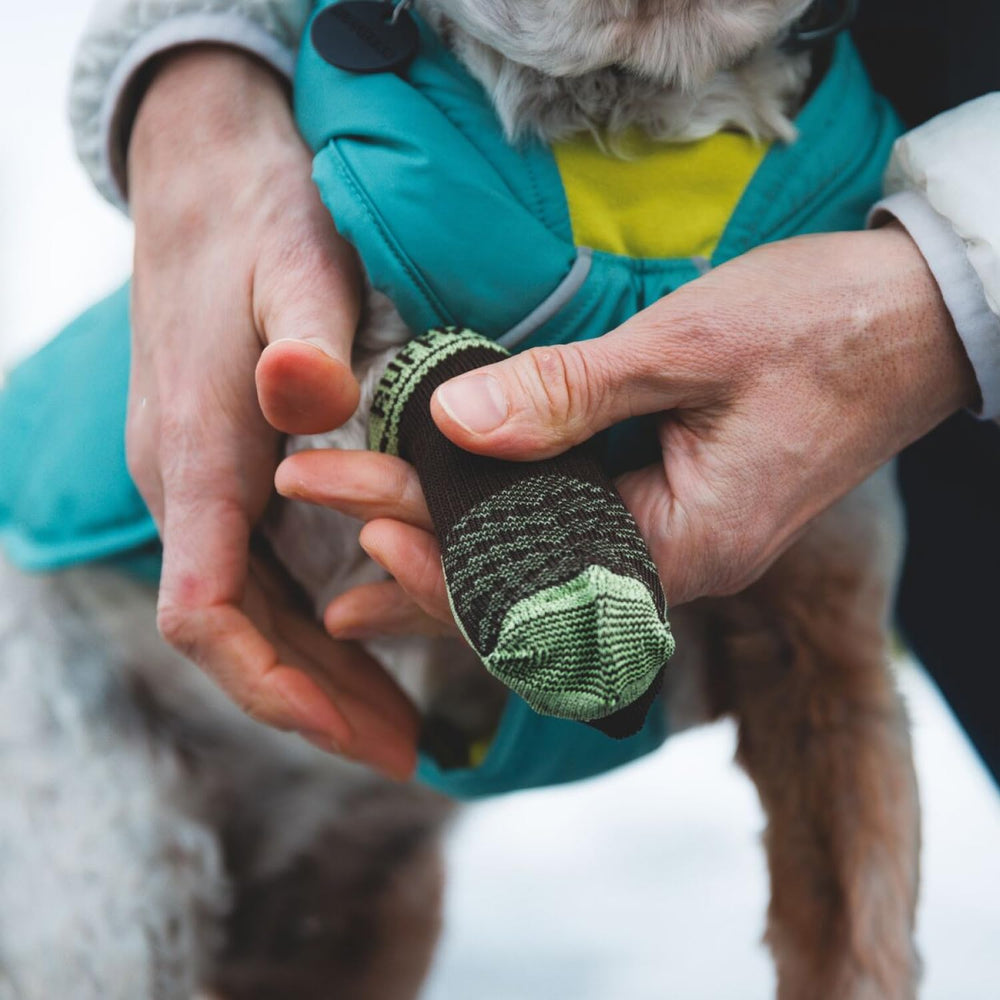 Ruffwear Bark'n Boot Socks bulk-free design preserves natural paw movement.