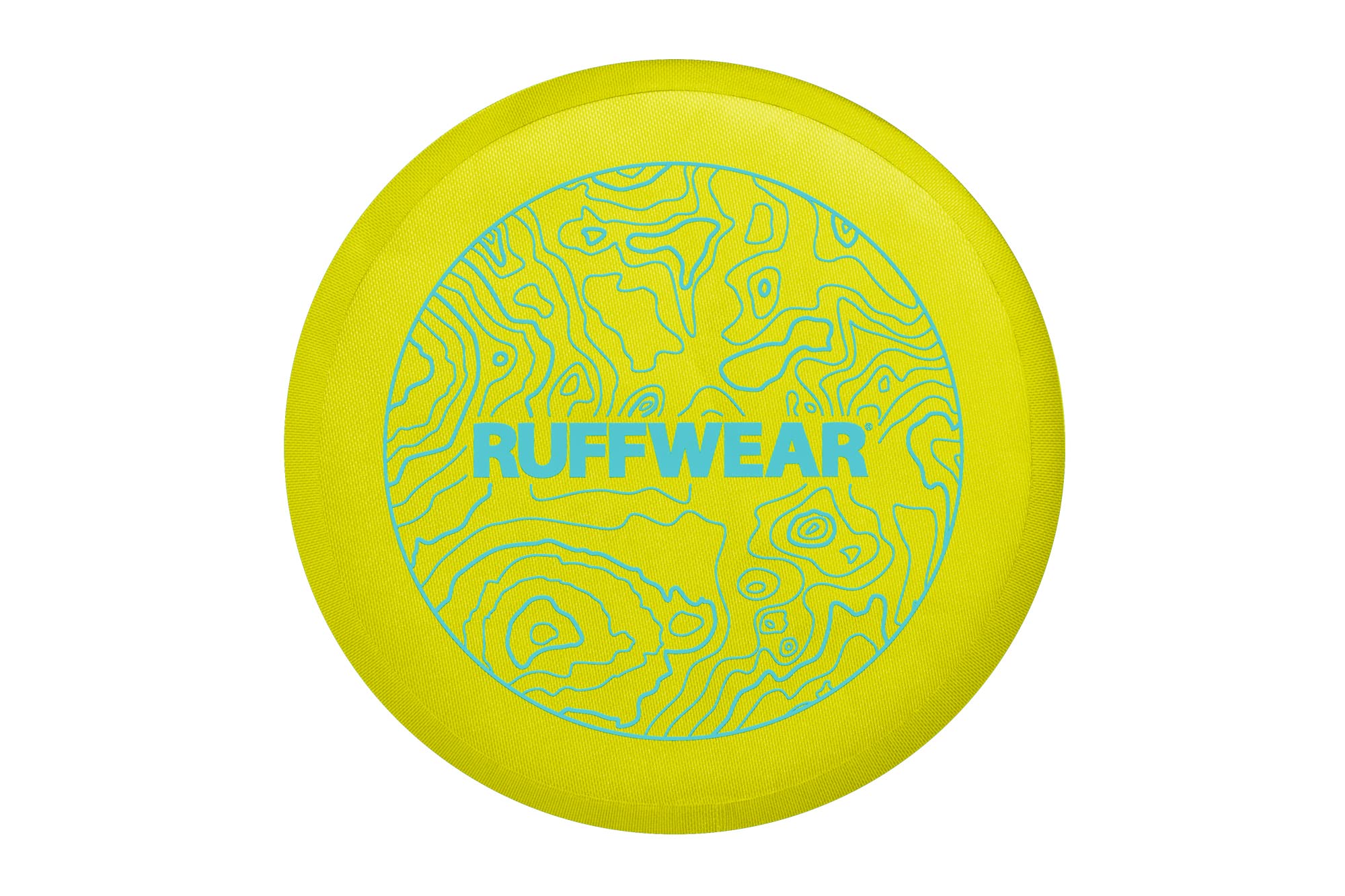 Ruffwear Camp Flyer soft-catch close-up highlighting teeth-friendly, flexible material