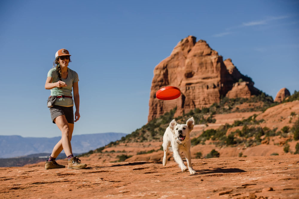 Ruffwear Camp Flyer waterproof finish ready to double as a bowl