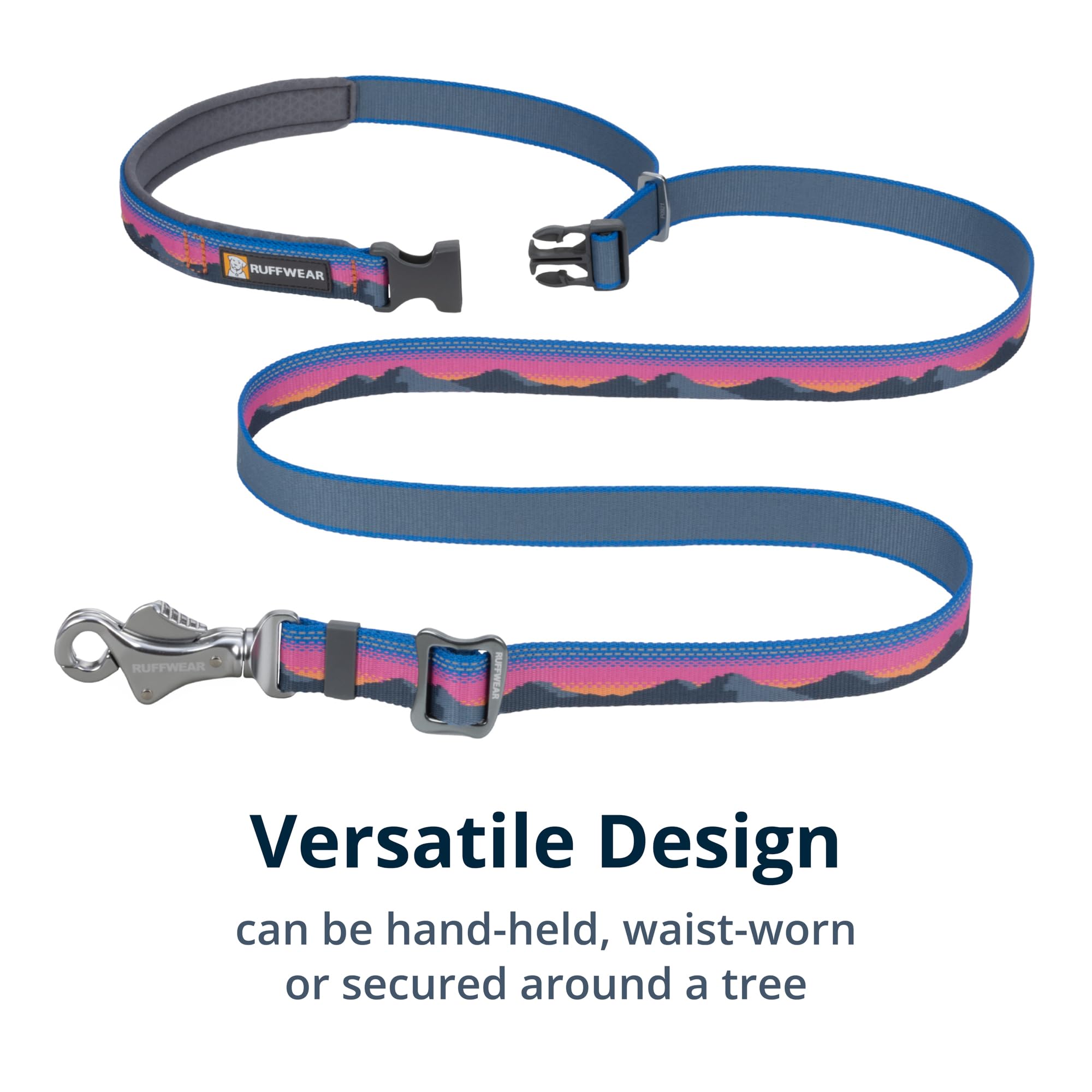 Ruffwear Crag Ex Leash accessory loop holds bags or clips.