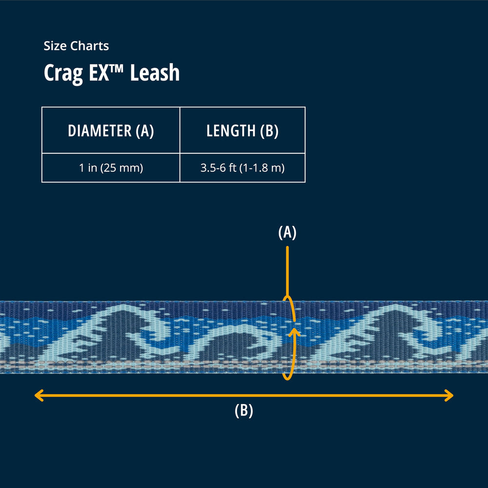 Ruffwear Crag Ex Leash padded handle reduces hand fatigue.