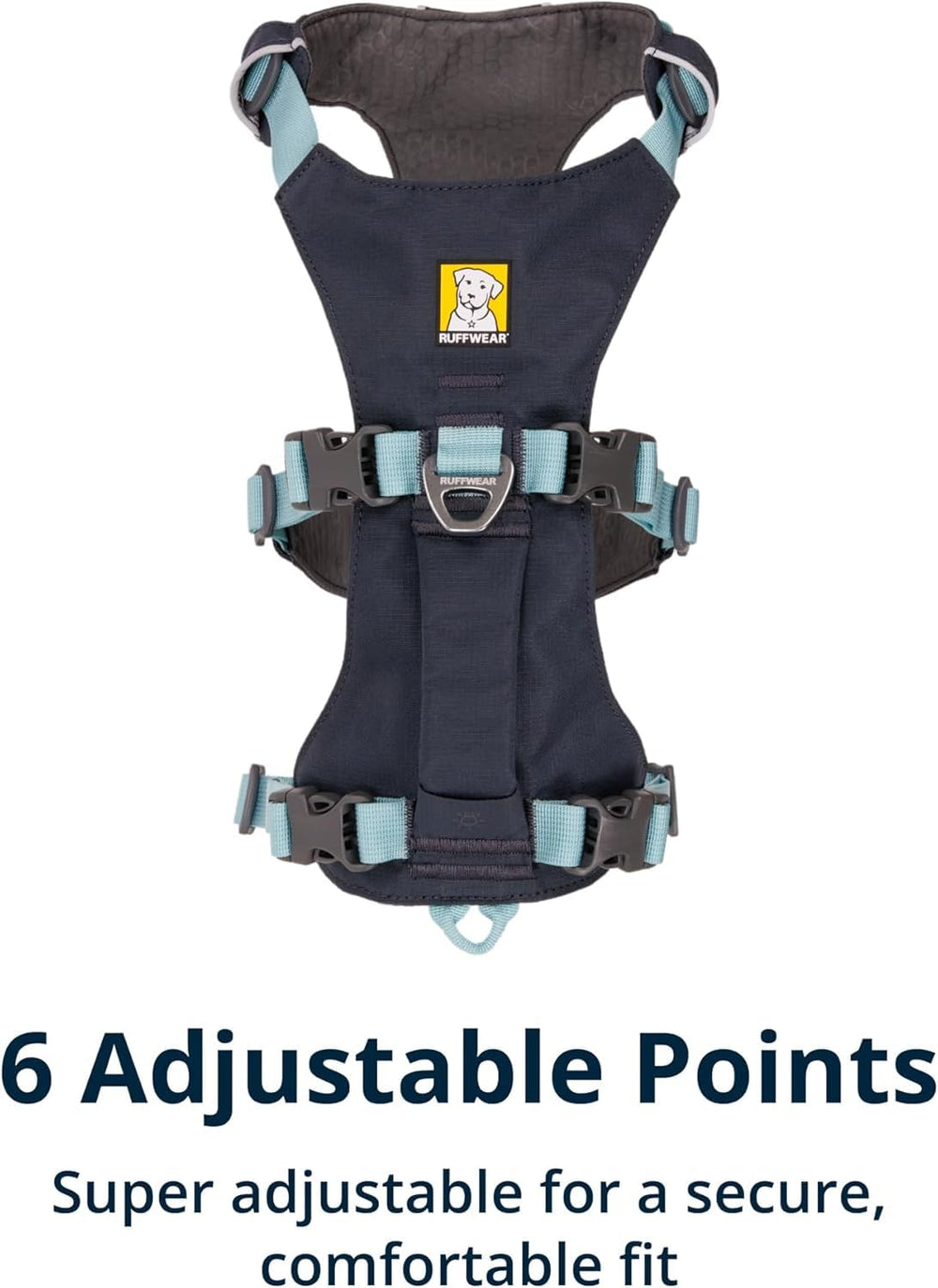 Ruffwear Flagline reflective trim enhances visibility on dusk trail runs