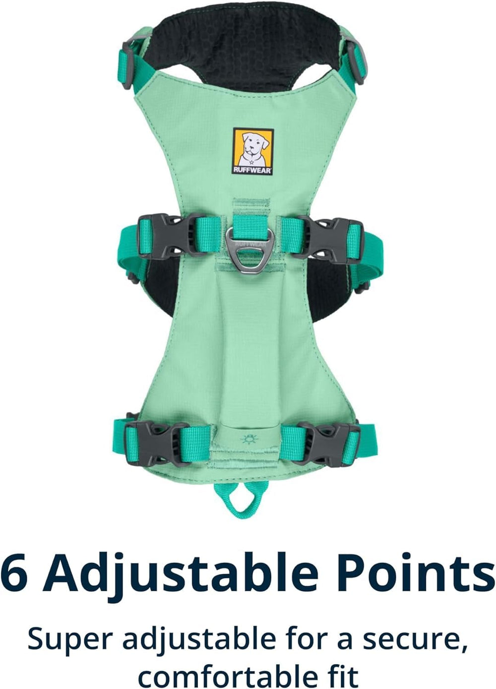 Ruffwear Flagline harness breathable fabric keeps dogs cool on trails