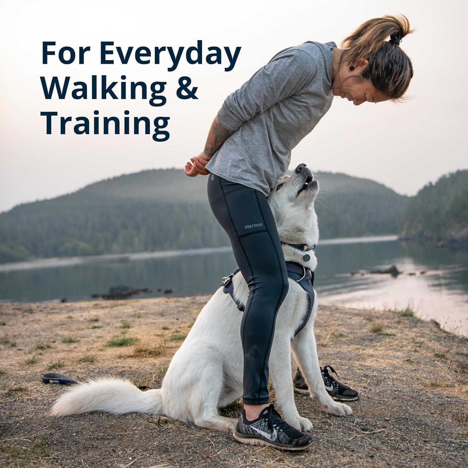Ruffwear Front Range Harness foam padding delivers cushioned comfort on longer outings.
