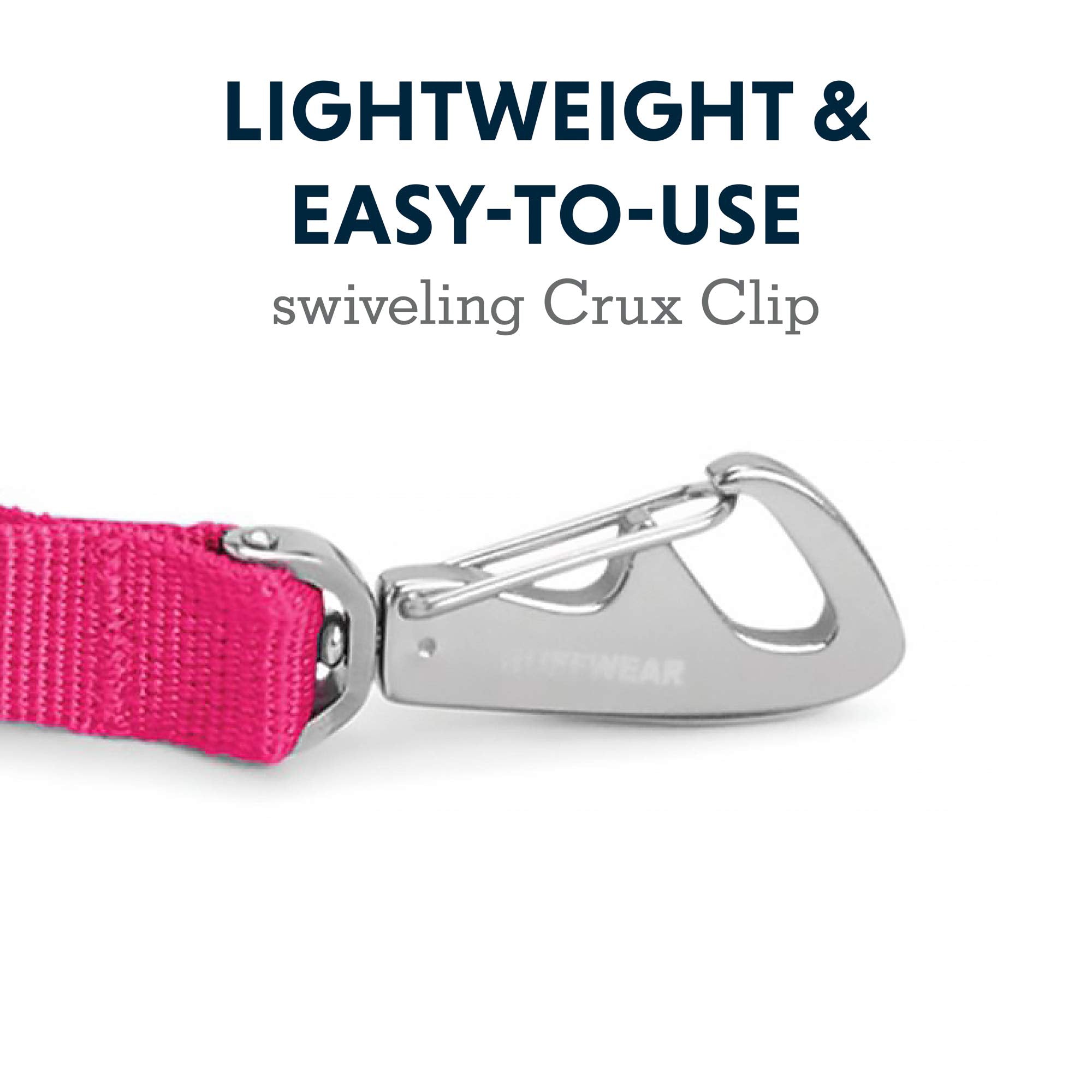 Ruffwear Front Range Leash secure-crux-clip provides reliable connection on outdoor trips.