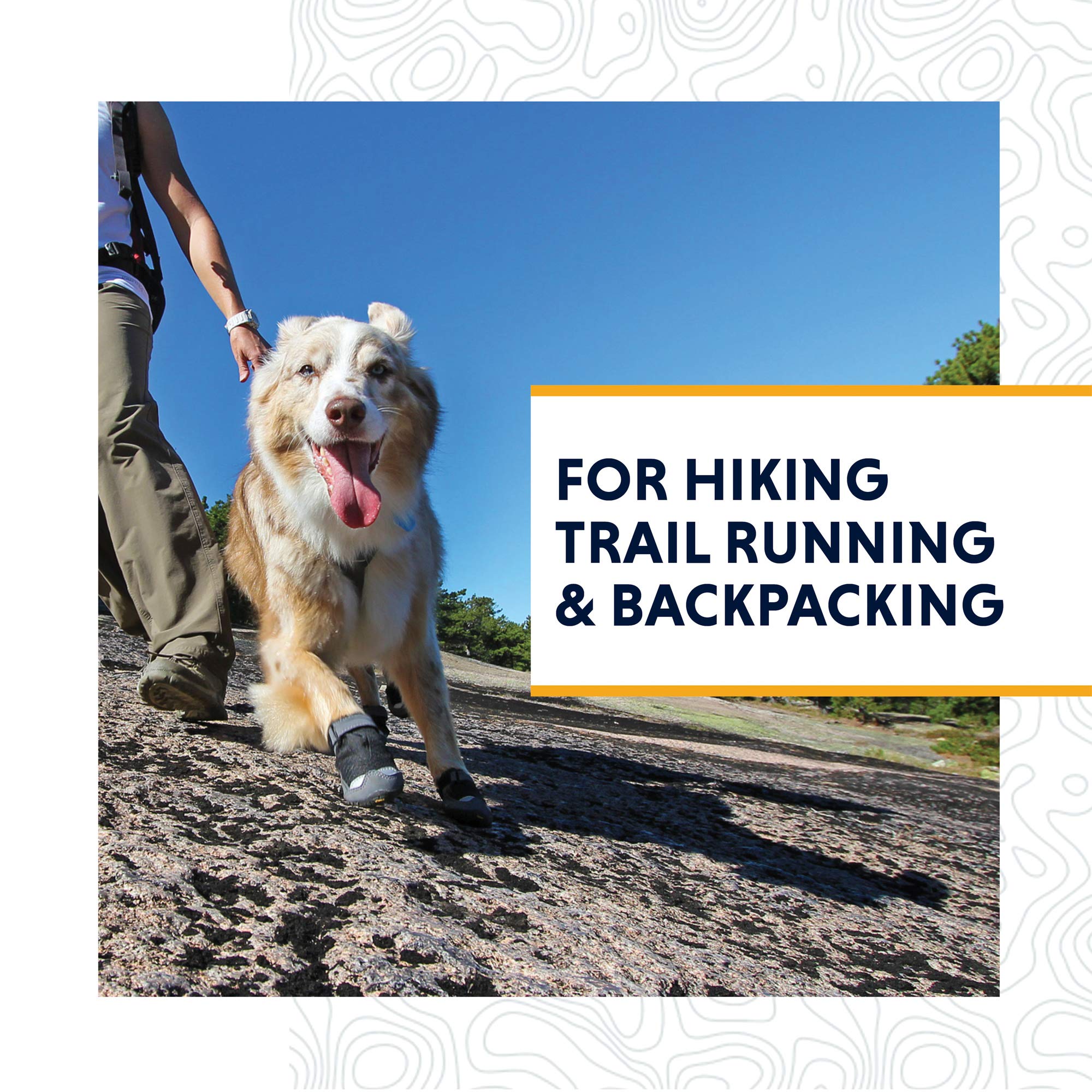 Ruffwear Grip Trex adjustable-strap demonstrates secure, customizable fit.
